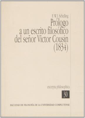Prólogo a un escrito filosófico del señor Victor Cousin (1834)