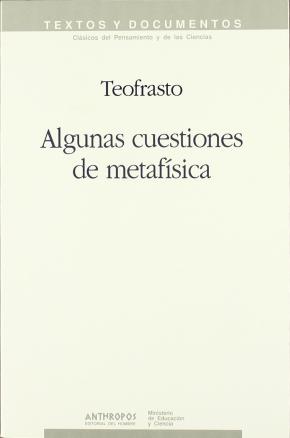 ALGUNAS CUESTIONES DE METAFISICA