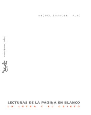 Lecturas de la página en blanco