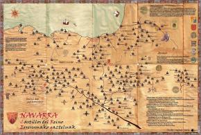 Mapa "Navarra. Castillos del Reino - Erresumako gazteluak"