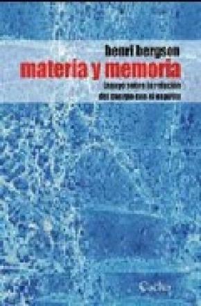 MATERIA Y MEMORIA