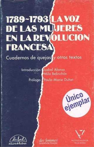 1789-1791, LA VOZ DE LAS MUJERES EN LA REVOLUCIÓN FRANCESA