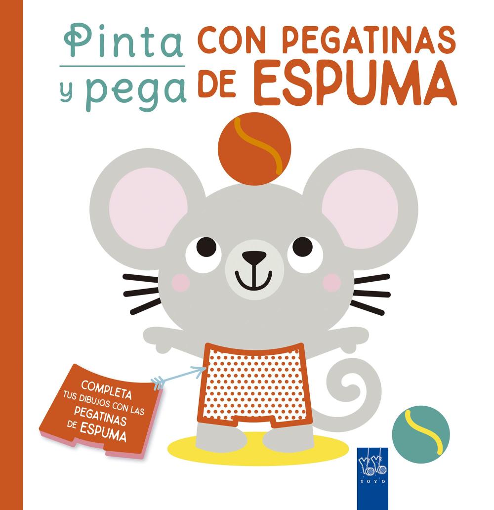 Pinta y pega con pegatinas de espuma. Naranja