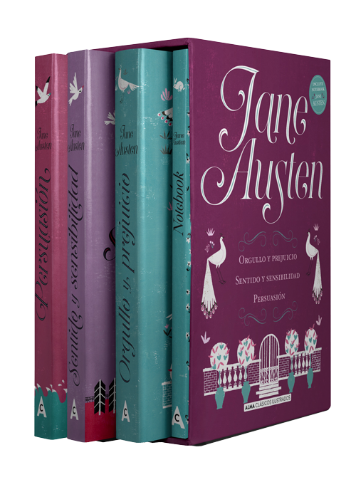 Estuche - Jane Austen: mejores títulos + notebook