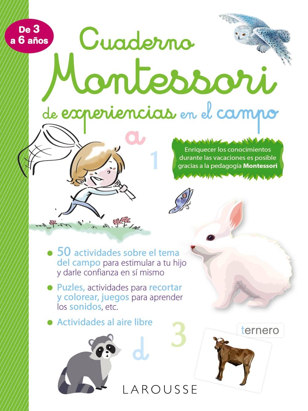 Cuaderno Montessori de experiencias en el campo