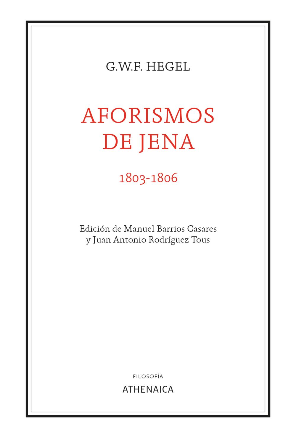 Aforismos de Jena (1803-1806)