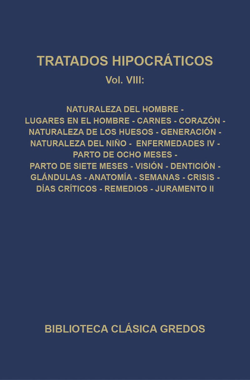 307. Tratados hipocráticos. Vol. VIII