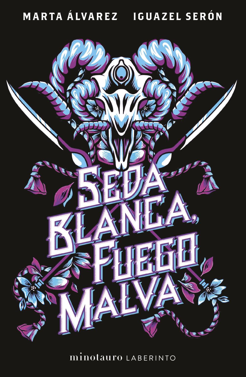 Seda blanca, fuego malva