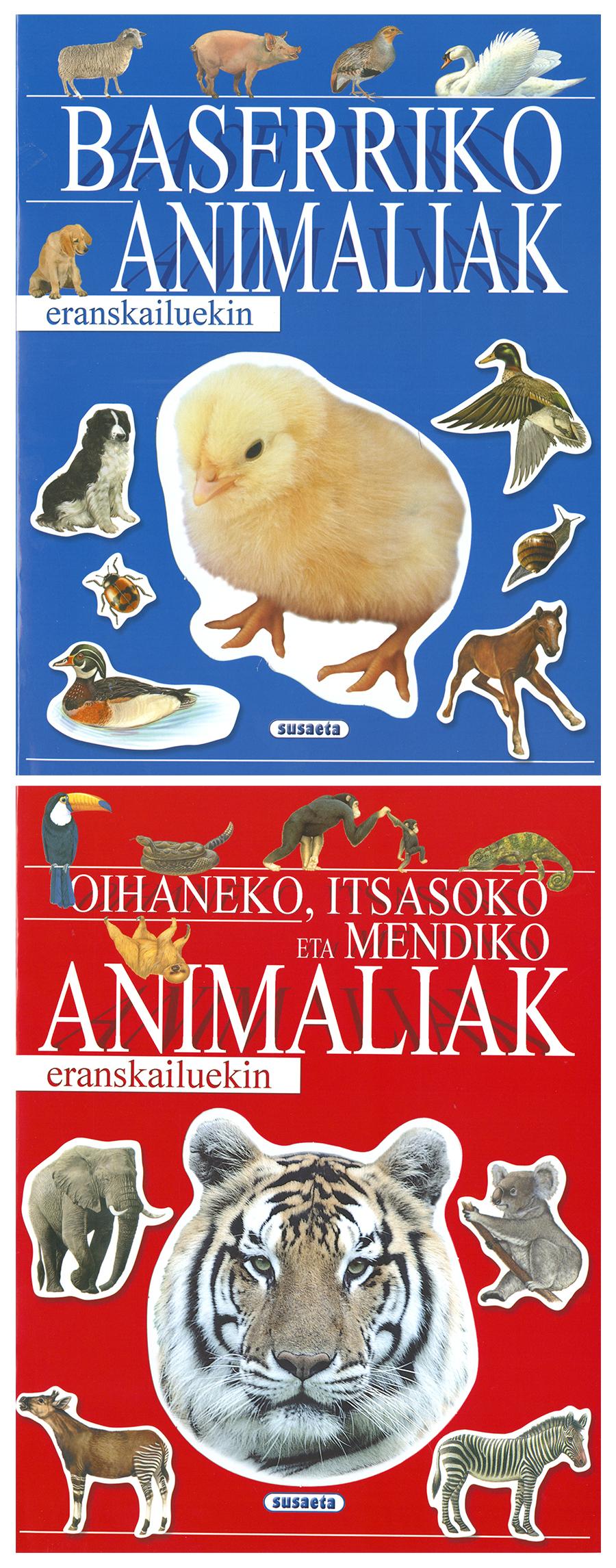 Animaliak eranskailuekin (2 titulu)