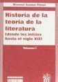 Historia de la teoría de la literatura I. Desde los inicios hasta el siglo XIX