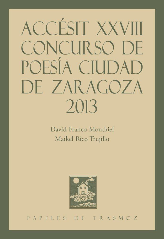 CONSURSO DE POESÍA CIUDAD DE ZARAGOZA 2013