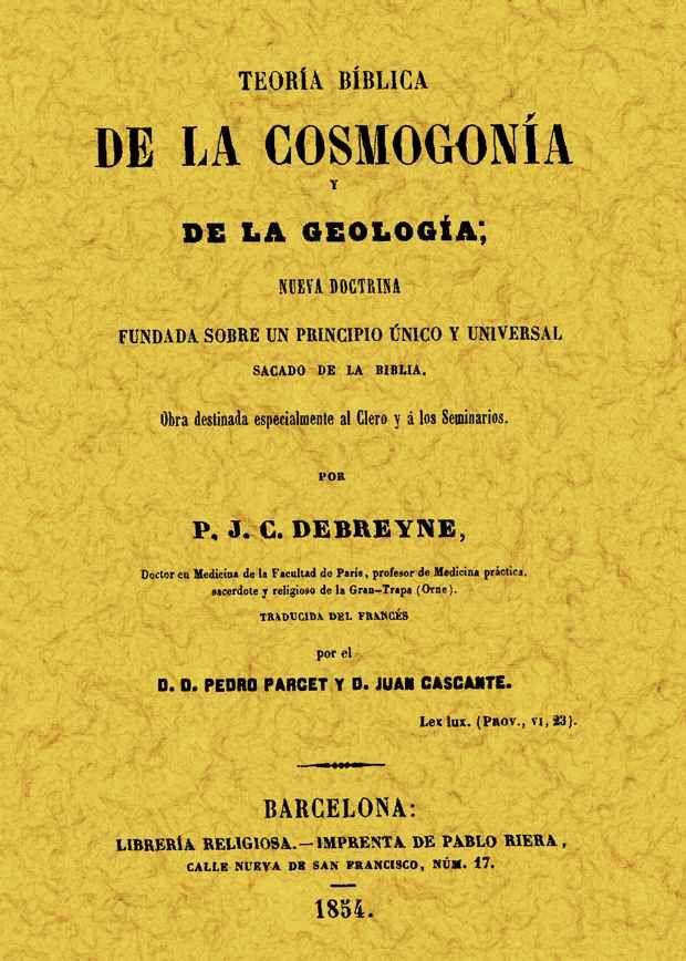 Teoría bíblica de la cosmogonía y de la geología