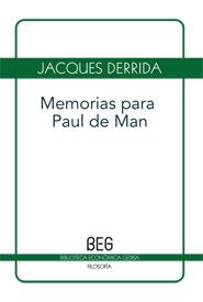 Memorias para Paul de Man