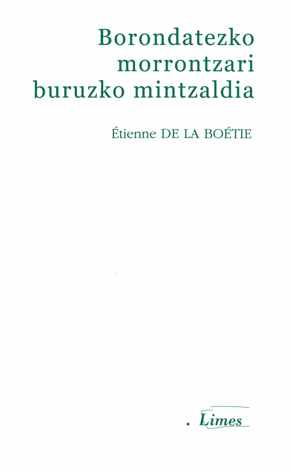 Borondatezko morrontzari buruzko mintzaldia