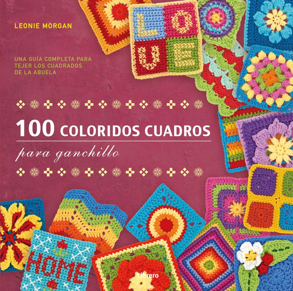 100 Coloridos cuadros ganchillo