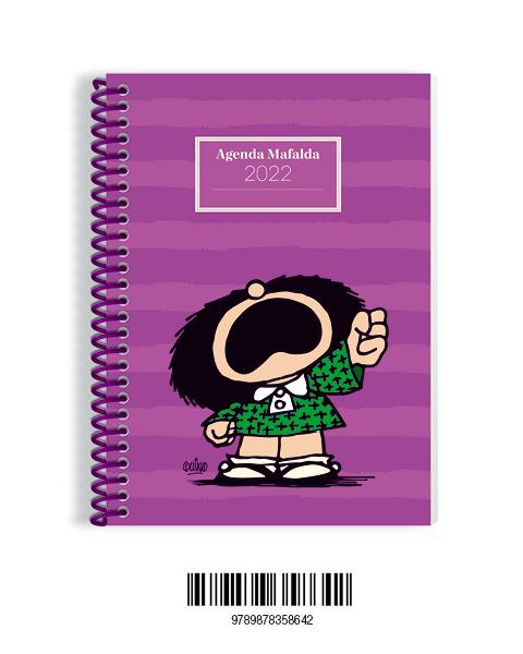 Mafalda 2022, agenda anillada violeta